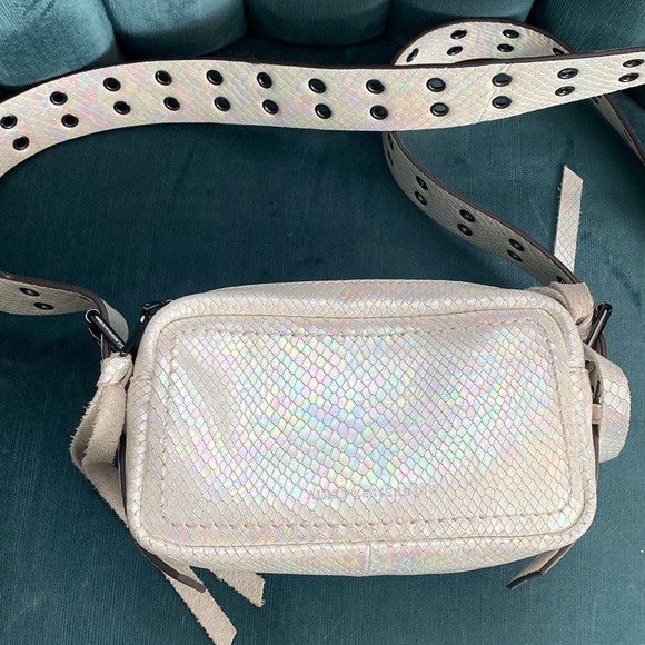 Aimee Kestenberg Handbags - Aimee Kestenberg Cooper Hologram Snake Embossed Leather Crossbody Bag